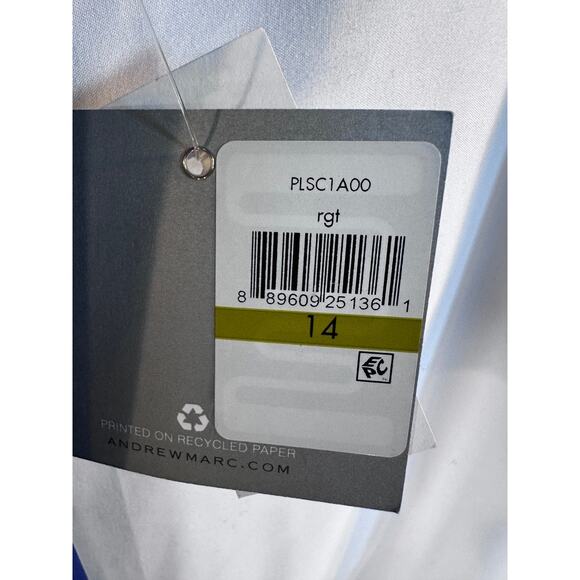 Marc New York Andrew Marc Royal Blue Sheath Dress Size 18 Petite (Tag Reads 14) - Picture 3 of 8